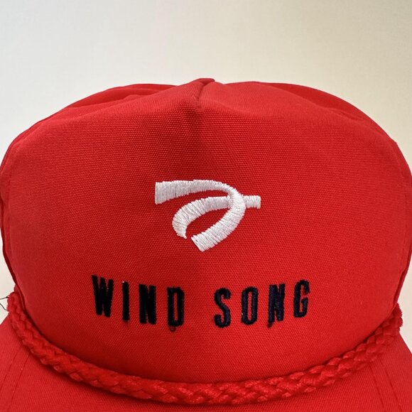 Vintage Wind Song Hat with Rope La Mode Leather Adjustable Strap Cap Made in USA - Picture 2 of 10